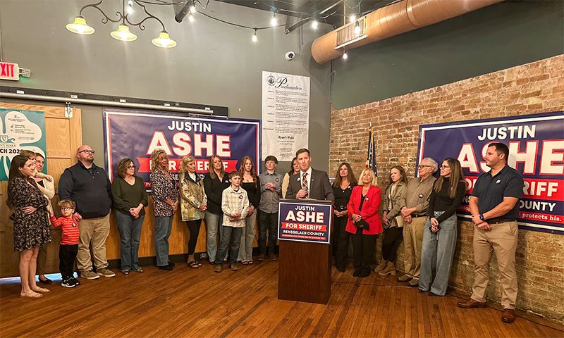 Justin Ashe Announces Candidacy for Rensselaer County Sheriff at Packed Campaign Kickoff in Troy